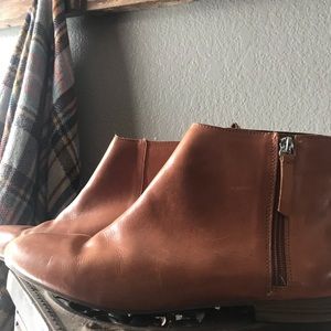 Tan ankle boots